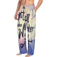 thumbnail image 2 of Balery Men'S Not All Those Who Wander Are Lost Pants,Sleepwear Pants,Pajama Pants,Pj Bottoms Drawstring And Pockets-Small, 2 of 9