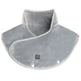 thumbnail image 3 of Men's USB Electric Heating Shawl, Rechargeable Heated Wrap, Shoulder Neck Warmth Pad, Portable Heating Scarf, Cordless Thermal Wrap, Outdoor Electric Blanket, Fast Heating Pad - Light Ashy, 3 of 8
