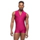 thumbnail image 2 of Chaleco con cremallera de cuello alto para hombre, traje de baile de una pieza para gimnasia deportiva y fitness para hombre, 2 of 4