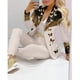 thumbnail image 1 of Nuevo 2024 conjuntos de pantalones formales de oficina para mujer, 2 uds., Blazers lisos con doble botonadura, chaqueta y pantalones, conjunto de dos piezas, trajes de pantalón femenino, 1 of 5