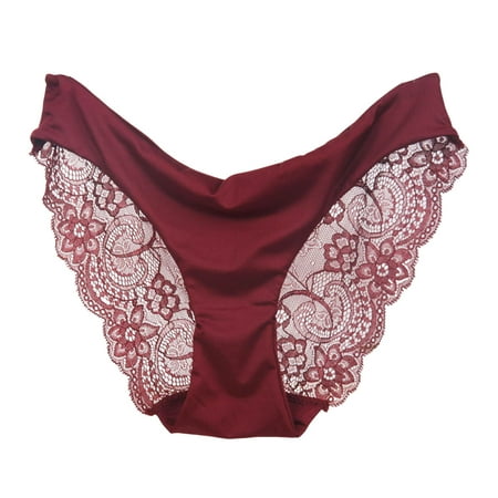 

JFY Women Panties Comfortable Low Waist Lace Sexy Intimacy High Elasticity Breathable Stretchy Flower Embroidery Lady Briefs Female Clothes