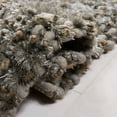 thumbnail image 4 of SAFAVIEH Constance Braided Plush Shag Area Rug, Grey, 6' x 9', 4 of 5