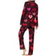 thumbnail image 4 of RKSTN Women's Valentines Pajama Sets Plus Size Notch Collar Button Down Valentine's Day Print T Shirt Top and Pjs Pant 2 Piece Matching Set Casual Lapel Sleepwear Shirt Pjs Loungewear Two Piece Set, 4 of 6