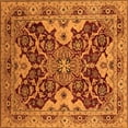 thumbnail image 1 of Ahgly Company Indoor Square Oriental Orange Industrial Area Rugs, 5' Square, 1 of 4