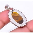 thumbnail image 2 of Yellow Tiger Eye - South Africa 925 Sterling Silver Pendant 1.56" P_9197_30_37, Christmas Gift, Gemstone Silver Jewelry, Tiger eye Pendant, New Year S, 2 of 2