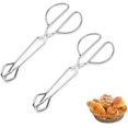thumbnail image 1 of Pinzas de tijera para barbacoa de 2 piezas, pinzas de comida para barbacoa de 25,3x9,3 cm, pinzas de tijera de cocina, acero inoxidable, para cocina casera, restaurante, Hotel, barbacoa al aire libre esquí esquí Gafas de esquí, 1 of 5