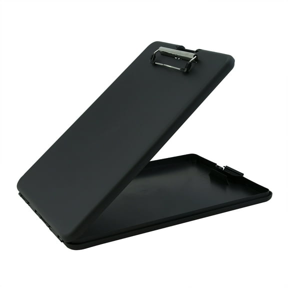 Saunders Plastic Storage Clipboard, Low Profile Clip, Letter Size Form Holder, Black