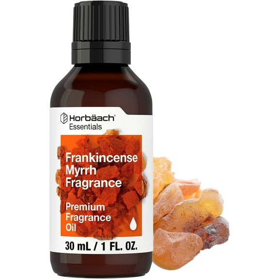 Frankincense & Myrrh Fragrance | 1 fl oz | for Diffusers, Candle and Soap Making, & More | by Horbaach