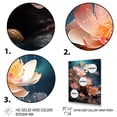thumbnail image 3 of Designart "Water Lilies A Masterpiece by Claude" Floral & Botanical Floater Framed Wall Art Living Room, 3 of 7