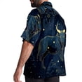 thumbnail image 3 of Taurus Constellation Men's Short Sleeve Poplin Shirt with Spread Collar Tops, Casual Printed Button Down, Summer Beach Shirt for Men - Unisex, Stylish Men's Shirts, 3 of 6