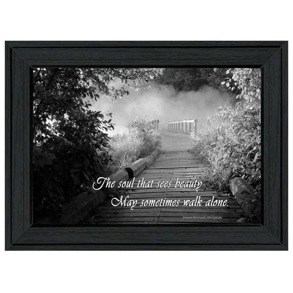 Beauty (Grayscale) by Trendy Decor 4U Print Wall Art Wood Multi-Color