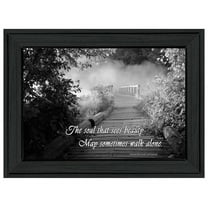 Beauty (Grayscale) by Trendy Decor 4U Print Wall Art Wood Multi-Color