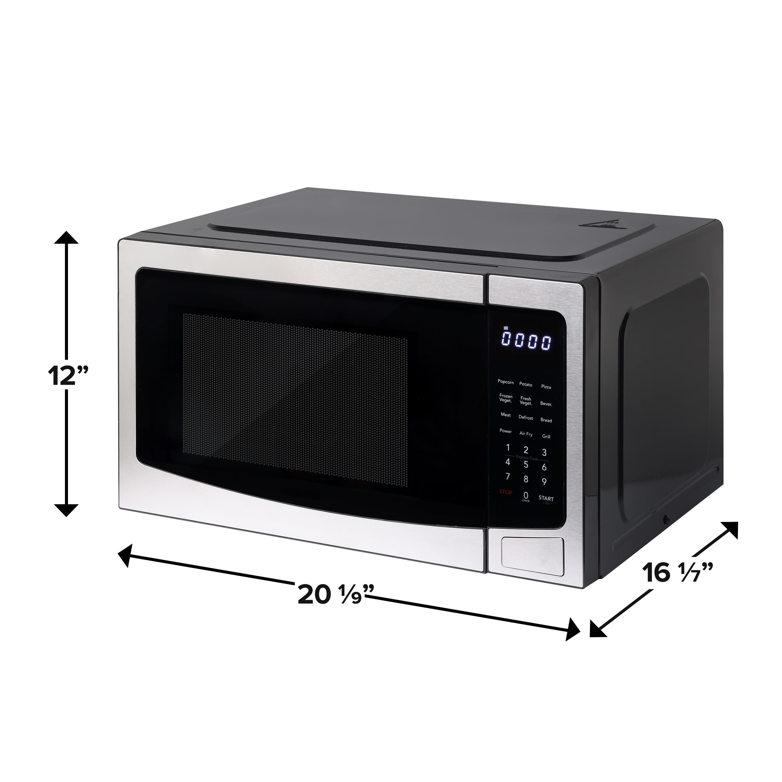 Frigidaire 3-In-1 Countertop Microwave Oven / Air Fryer / Convection, 1500-Watt Power, 1.1 Cu. Ft. Capacity, Stainless Steel
