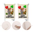 thumbnail image 3 of Rdsfhsp Happy Celebration Garden Flag 12x18 Inch, Linen Outdoor Decorative Yard Flag, Colorful Holiday Flag for Front Porch Lawn Patio Garden Decor, 3 of 5