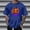 Blue, variant on Men's Halloween T-Shirts Ghost Pumpkin Printed Short Sleeve Top Round Neck Casual Novelty Street Fashion Pullover Blouse White 2 3XL