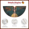 thumbnail image 3 of Sikiie Sunset Prairie Meditating Horse Nativity Christmas Tree Skirt, Jesus Christian Winter Holiday Tree Mat Decoration(30-48IN)48", 3 of 6