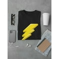 thumbnail image 3 of Smartprints Mens Graphic Tee - Flash, Yellow Thunder Doodle - Regular Fit 100% Cotton, 3 of 4
