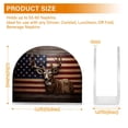 thumbnail image 3 of American Flag Deer Napkin Holder for Table Clear Napkin Stand Paper Holder Acrylic Organizer Dispenser Napkins for Dinner Kitchen Restaurant Room, 3 of 8