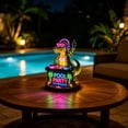 thumbnail image 4 of Alligator Yard Decor, Vivid Layered Neon LED DJ Alligator Figurine, Eye-Catching Outdoor Sculpture for Backyard Landscape and Party Centerpiece, 4 of 8