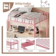 thumbnail image 6 of CazToi Twin Size Metal Loft Bed Frame with Ladder and Guardrail, 6 of 10
