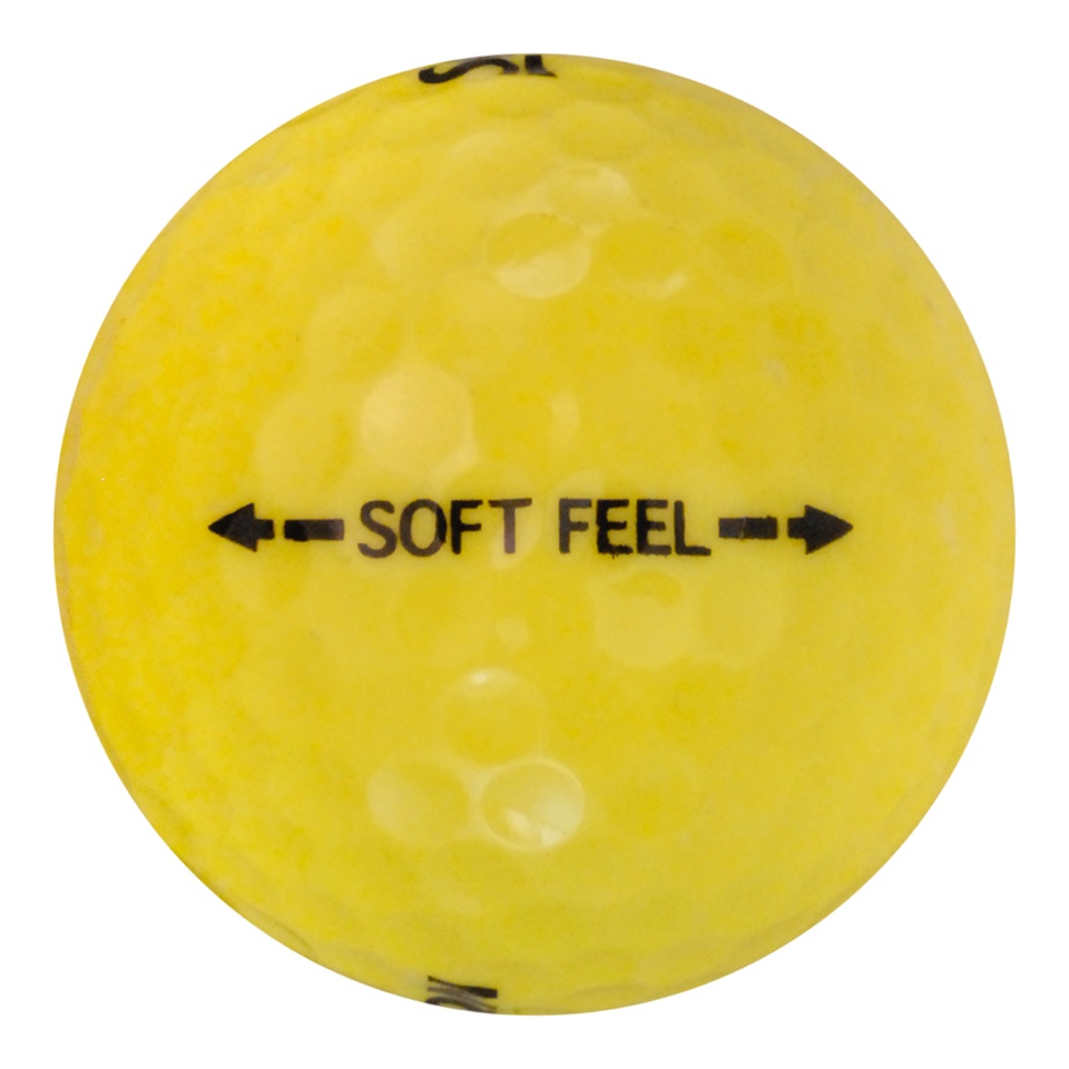 Srixon Soft Feel Golf Balls, Yellow, Used, Near Mint Quality, 12 Pack