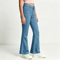 thumbnail image 5 of RQYYD School Uniform Pants for Girls Bell Bottom Pants High Stretch Elastic Waist Flare Trousers Size 5-16 Years Teen Girls Kids Back To School, 5 of 7