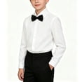 thumbnail image 4 of Odeerbi Niños 3 Piezas Caballero Traje Formal Preppy Traje de Manga Larga Camisa de Vestido y Pantalones de Traje Con Corbata Colegial Conjunto de Uniforme, 4 of 7