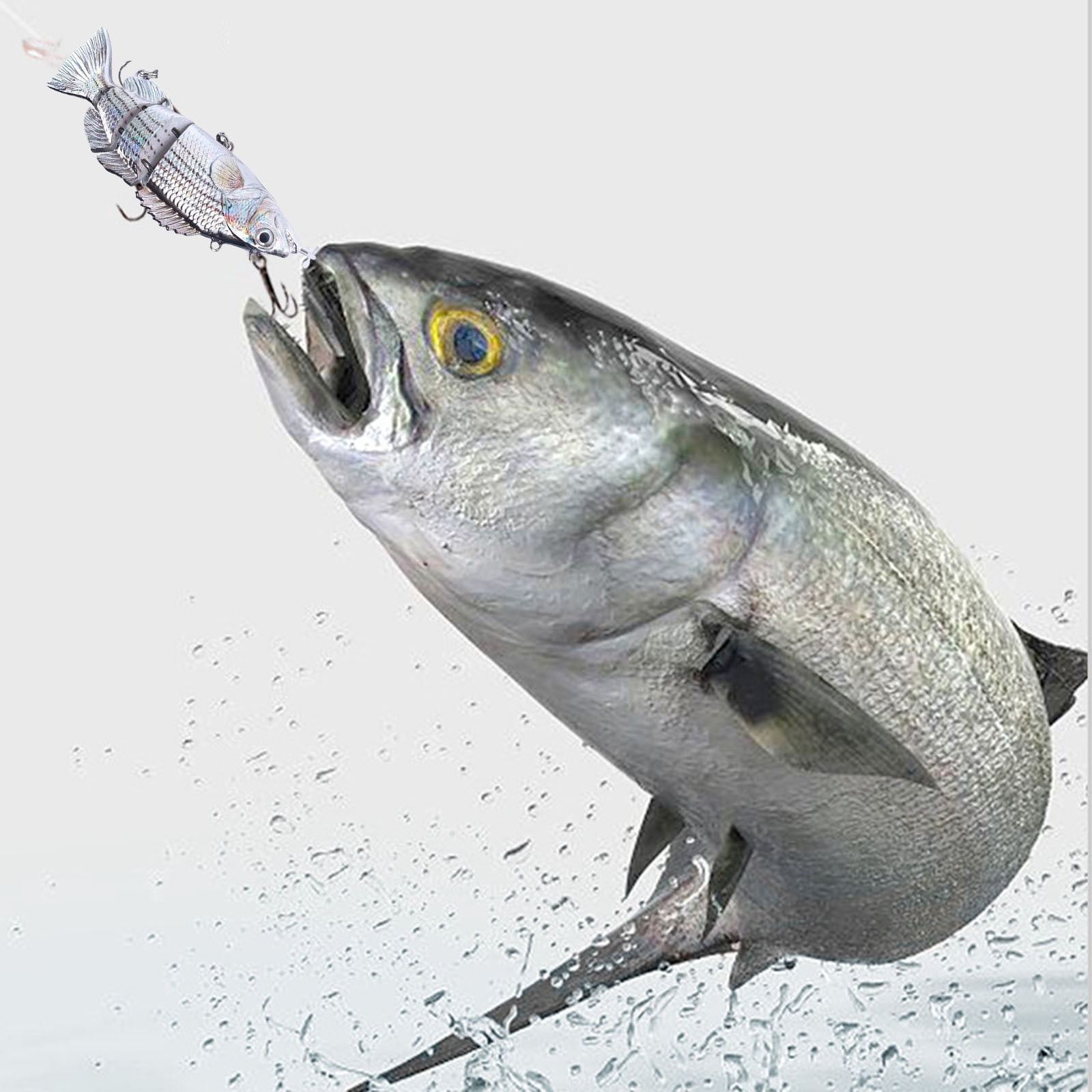 Electric Swimming Fishing Lure - 3D Lifelike Robotic Bait for Freshwater & Saltwater, Auto-Swim Technology for Beginners & Professional Anglers