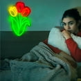 thumbnail image 7 of Tulip Neon Sign,Flower Tulip Neon Light for Bedroom Bar Flower Shop Birthday Christmas Party Mother's or Valentine's Day Gift Decor, 7 of 7