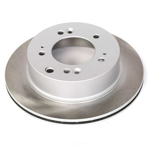 PowerStop JBR1519SCR PowerStop - Rear Coated Hat and Edge Rotor