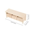 thumbnail image 2 of LEORX Dollhouse Furniture Beige Wood 1Set 5.9X2.2X1.9In, 2 of 8
