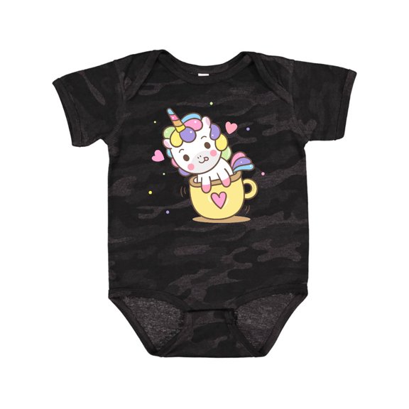 Inktastic Teacup Unicorn Boys or Girls Baby Bodysuit