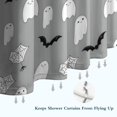 thumbnail image 6 of Halloween Ghost Pattern Shower Curtain 36"x72" ,Bathroom Decorative Shower Curtains Set with 12 Hooks,Modern Waterproof Washable Shower Curtain, 6 of 6