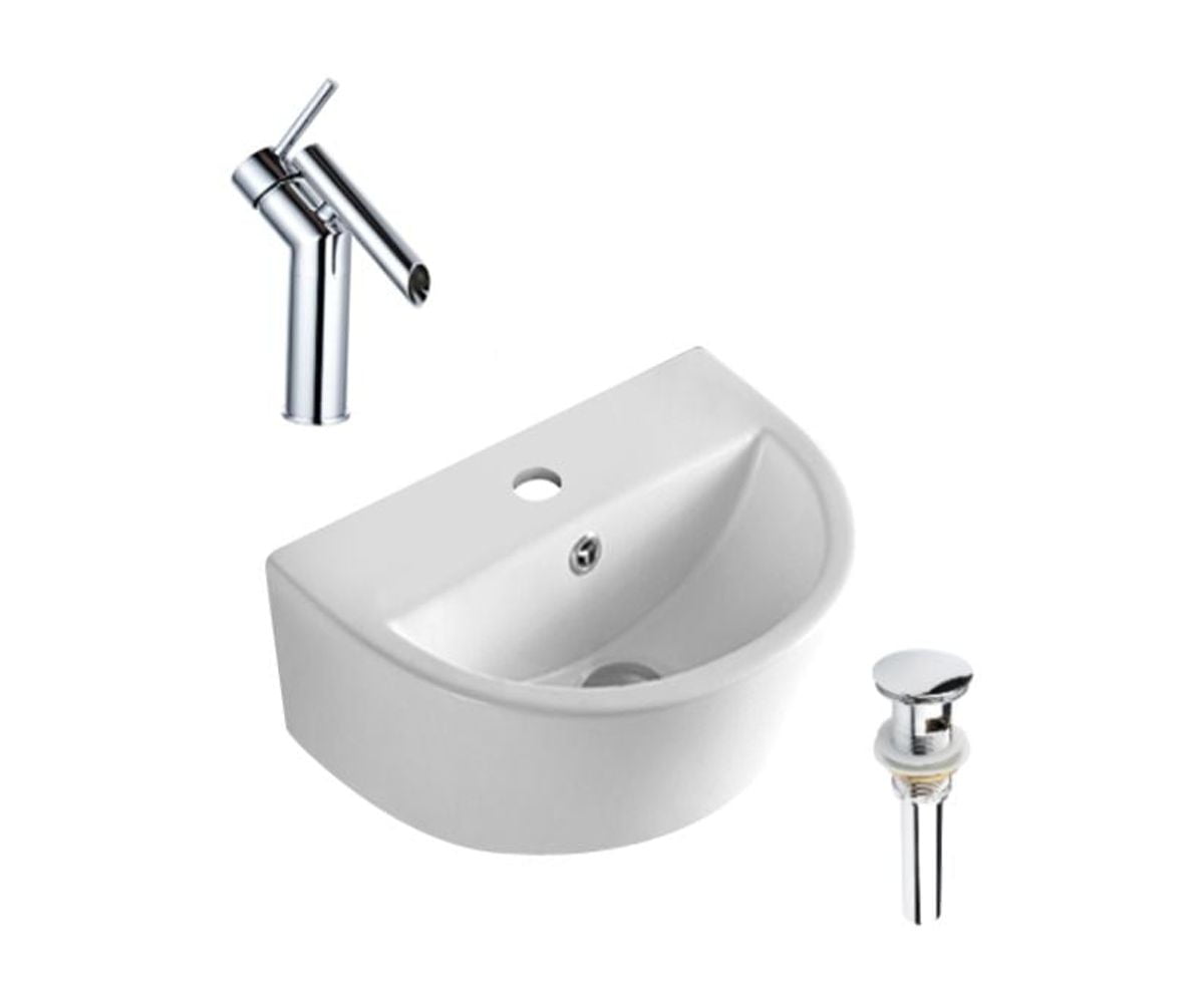 DROP Bath and Kitchen DR091266 Bathroom Vessel Sink Set