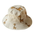 thumbnail image 2 of Baby Sun Hat Summer Beach Hat Giraffe Bucket Cap Boy Girl Toddler Kids 1-4 Years, 2 of 3