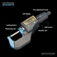thumbnail image 6 of Micrometer Digital Micrometer 0-25/50/75/100mm 0.001mm Electronic Gauge with LCD Disply Caliper Outside Micrometer ,Long Lasting, 6 of 7