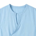 thumbnail image 5 of TaTaai Mens Linen Like Sleeveless Vest Stand Collar Button Up Retro Breathable Quick Dry for Running Cycling Hiking Outdoor Gift, 5 of 6