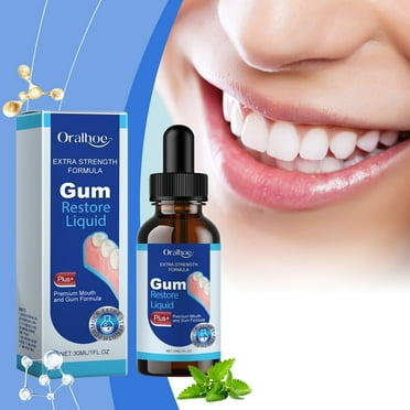Deals of The Day Clearance! Topliu Teeth Mouthwash,Gums Repair & Oral Health Rinse,Fresh Breath & Teeth Whitening,100ml