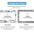 thumbnail image 4 of Watercolor Ships License Plate Frames for Women Men Car Plate Holder Cover Metal Tag Aluminum Car Accessories Front Rear Plate Decor, 4 of 6