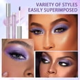 thumbnail image 4 of QIBEST-sombra de ojos líquida con purpurina, larga duración, nacarada, brillante, lentejuelas, gusano de seda, maquillaje de ojos, cosméticos, 4 of 5