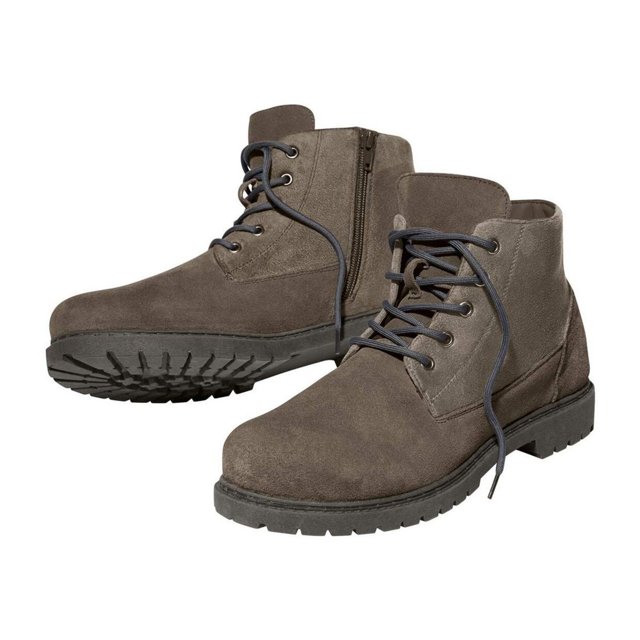 Atlas For Men Mens Split Leather Side Zip Ankle Boots