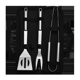 thumbnail image 3 of Juego de herramientas para asar barbacoa de acero inoxidable, 3 piezas, con bolsa de transporte, juego de utensilios para barbacoa, accesorios profesionales para barbacoa de acero inoxidable, 3 of 5