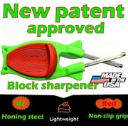 Block Knife Sharpener 1-Stage Double-Sided Knife Sharpeners