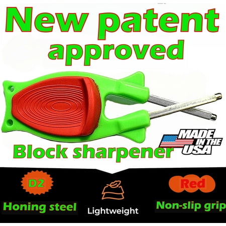 Block Knife Sharpener 1-Stage Double-Sided Knife Sharpeners