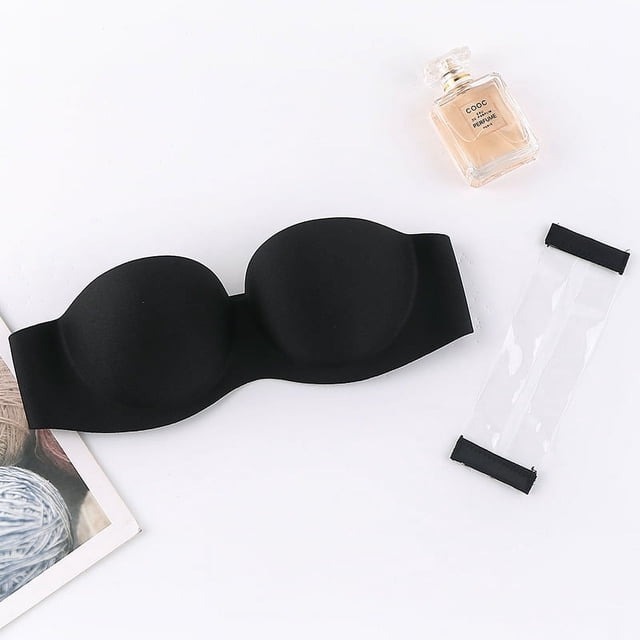 Sujetador invisible sin tirantes antideslizante de verano para vestido de novia, ropa interior cómoda y sexy con fruncido en la espalda y el pecho