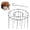 No Slot Type-1PCS, variant on Stainless Steel Air Fryer Skewer Rack, Vertical Kabob Stand with 24 Skewers