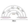 thumbnail image 5 of sunsanly Earring Display Organizer Rainbow Shape Large Capacity Stable Cloud Base Shop Necklace Hook Earrings Display Stand Home Decoration Jewelry Rack Hanging Earring Holder, 5 of 7