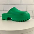 thumbnail image 4 of Womens Platform Mules Slip On Sandals Closed Toe Clogs Non-Slip Thick Sole Waterproof Slippers, 4 of 13