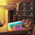 thumbnail image 5 of Kids Alarm Clock for bedrooms,Loud Bedside Digital Clock with 8 LED Night Lights, Dual Alarm, USB Charging Port, Weekday/Weekend Mode, White Noise Sleep, dimmer, for Heavy Sleepers, 5 of 5