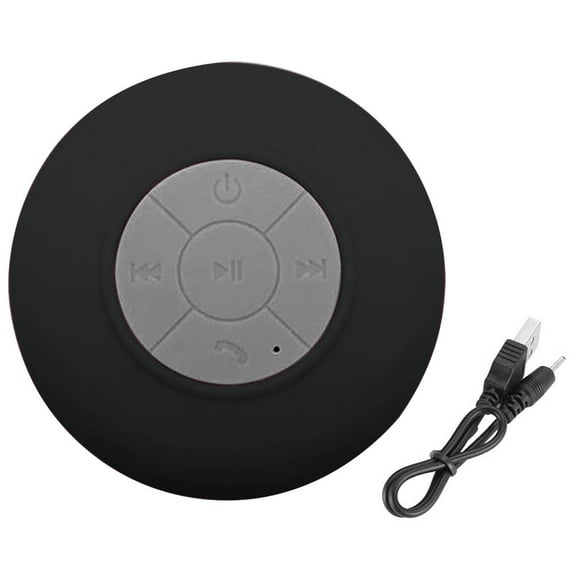 Altavoz Bluetooth Baño Impermeable Ducha Altavoz Portátil Mini Sonido Estéreo Inalámbrico para Hogar Al Aire Libre, Negro kenally EL001157-06